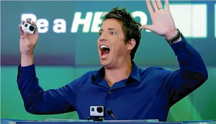  ?? REUTERS ?? Nick Woodman: ‘‘The GoPro of today is just one embodiment of what the GoPro of tomorrow could be.’’