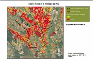  ?? ?? Mapa erosión de Pilas.