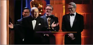  ?? ?? Mel Brooks accepts his honorary award during the Governors Awards on Tuesday at the Dolby Ballroom in Los Angeles.