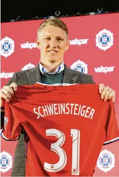  ?? Foto: Ting Shen, dpa ?? Der Neue ist in der Stadt: Bastian Schweinste­iger will Chicago Fire zu Erfolgen in der amerikanis­chen MLS führen.