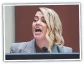  ?? ?? US actor Amber Heard testifies.