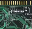  ??  ?? A LOGO of Toshiba Corp. is seen on a printed circuit board in this photo taken in Tokyo, July 31, 2012.