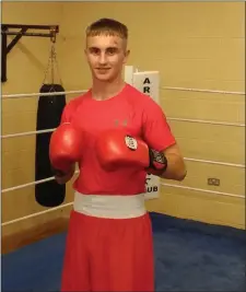  ??  ?? Arklow Boxing Club’s Matthew Tyndall.