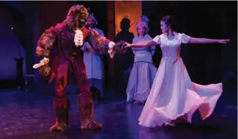  ?? CYLLA VON TIEDEMANN ?? Young People’s Theatre’s production of musical Beauty and the Beast is a “chamber version”: one 85-minute act.