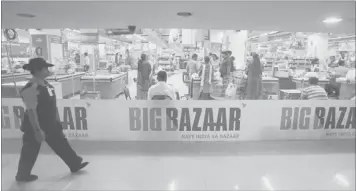  ??  ?? THE Big Bazaar retail store in Mumbai. — Reuters