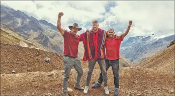  ??  ?? The Top Gear boys – Paddy McGuinness, Freddie Flintoff and Chris Harris – are back.