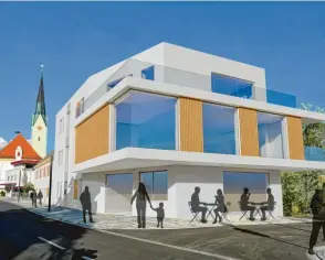  ?? Foto: Architektu­rbüro Monika Wiesmüller-Schwab ?? Die künftige Ansicht vom Bruckschmi­ed in Thannhause­n.