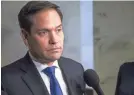  ?? GETTY IMAGES ?? Sen. Marco Rubio, R-Fla., says people should “reserve judgment” on the Mueller inquiry.