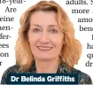  ?? ?? Dr Belinda Griffiths