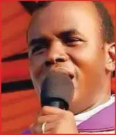  ??  ?? Reverend Mbaka