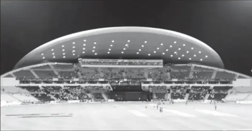  ?? ?? The Sheikh Zayed Stadium in Abu Dhabi is one of four venues for the ICC Men’s T20 World Cup.