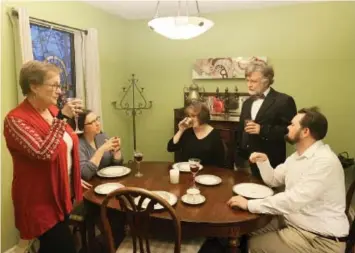  ?? PHOTO BY KATIE OLSEN ?? From left are Patti Gross, Faye Wilcox, Kendra Gross, Greg Rambin Sr. and Will Park.