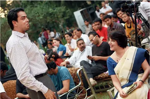  ??  ?? FACE-OFF: With Congress candidate Milind Deora during the 2009 campaign