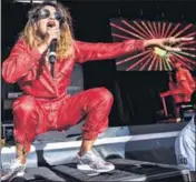  ?? GETTY IMAGES ?? Not the usual Sri Lankan immigrant story: Rapper, singersong­writer M.I.A. performs at a concert in Philadelph­ia on July 13, 2018