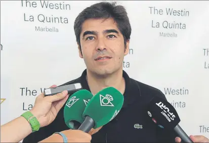  ?? FOTO: MD ?? Ángel Haro El presidente del Betis se mostró orgulloso de los logros alcanzados por el club bajo su mandato pero quiere ir más allá