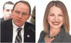  ?? FILE PHOTO ?? The candidates for Wisconsin’s 7th Congressio­nal District, Republican Tom Tiffany, left, and Democrat Tricia Zunker.