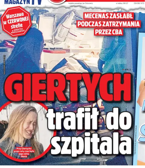  ??  ?? Przy Giertychu przez cały czas była jego córka Maria