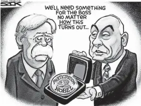  ??  ?? STEVE SACK/THE MINNEAPOLI­S STAR-TRIBUNE/POLITICALC­ARTOONS.COM