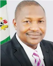  ??  ?? AGF, Abubakar Malami (SAN)