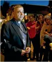  ?? PHOTO: REUTERS ?? Archbishop of Rouen and Primate of Normandy Monsignor Dominique Lebrun at the town hall in St Etiennedu-Rouvray, a suburb of Rouen, paying tribute to Father Jacques Hamel.