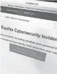  ?? Equifax website USA TODAY ??
