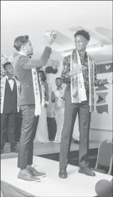  ?? ?? Sheikh Mohamed crowns Anthonio Johnson in 2022