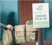  ?? REBECCA F. MILLER/THE GAZETTE 2020 ?? Common digital services amid the coronaviru­s pandemic have included the option of having groceries delivered or picked up curbside.