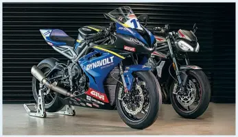  ??  ?? It’s great to see Triumph back in British Supersport.