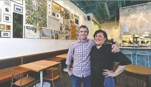  ?? ED KAISER ?? Owners Elisa Zenari and husband Ran Huget have just opened their new restaurant, Dalla Tavola Zenari, where they're offering both dine-in and meals to go.