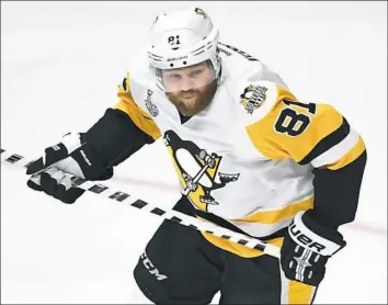  ??  ?? The Penguins have reportedly not even broached the possibilit­y of a trade with Phil Kessel — key considerin­g that he has a limited no movement clause in his contract.