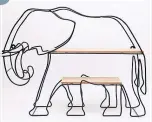  ??  ?? 8
ELEPHANT WALL SHELF: A wire shelf in the shape of an elephant made of iron and MDF with two brackets on the back for easy wall mounting.
£32.50, www.luvubuy.co.uk