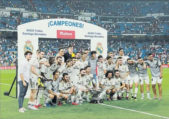  ?? FOTO: GETTY ?? El Real Madrid conquistó el Trofeo Santiago Bernabéu al ganar al Milan en el último ensayo antes de la Supercopa de Europa