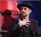  ??  ?? Under fire: Boy George on The Voice