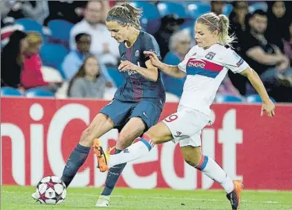  ?? FOTO: EFE ?? Irene Paredes La exjugadora del Athletic está viviendo del fútbol de manera profesiona­l en el PSG