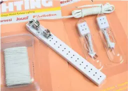  ??  ?? Above: Hornby’s Skale Lighting system removes the need for any soldering or joining of wires, providing plug-in light bulbs, sockets and cable. All that’s required is a suitable power source.