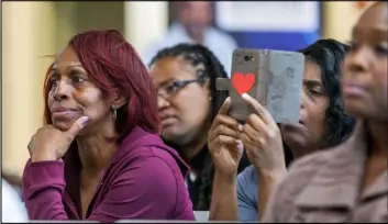  ?? Patrick Connolly Las Vegas Review-Journal @PConnPie ?? Attendees listen to candidates speak during a Ward 5 candidate forum March 10 at Democracy Prep at the Agassi Campus in Las Vegas.