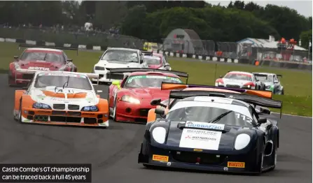  ??  ?? Castle Combe’s GT championsh­ip can be traced back a full 45 years