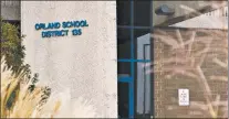  ?? TAYLOR W. ANDERSON/CHICAGO TRIBUNE ?? Orland Elementary School District 135 said it has told a student who traveled to a high-risk area for coronaviru­s to stay home for two weeks.