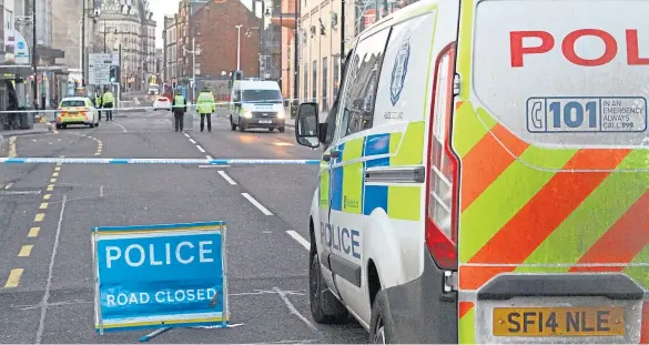  ?? Dougie Nicolson. ?? A section of Dundee’s Nethergate was cordoned off for 48 hours following the incident. Picture: