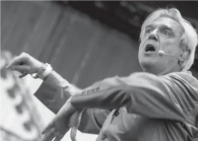  ?? Tribune News Service ?? ■ David Byrne performs during the Coachella Music and Arts Festival in Indio, Calif.