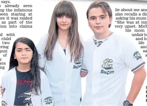  ?? ?? STAR’S CHILDREN: Prince ‘Blanket’ Michael, Paris and Prince Jackson