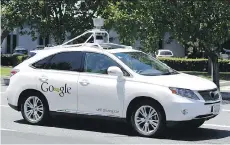  ?? ERIC RISBERG/ THE ASSOCIATED PRESS/ FILES ?? Self-driving cars, like the Google car, are more likely to be a threat than a boon to public safety because of unresolved technical issues, engineers and safety advocates told the U.S. National Highway Traffic Safety Administra­tion Friday.