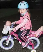  ?? LEFT: RIGHT: ?? Sarah Duggan one of the youngest cyclists in the Ardfert Harvest Junior Cycle on Sunday from Ardfert NS. Jamie O’Shea, Luke Donovan and Ella Fortune were ready for road.