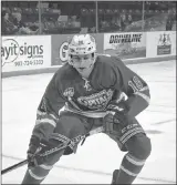  ?? JASON SIMMONDS/JOURNAL PIONEER ?? Calum MacPherson was traded by the Summerside Western Capitals to the Pictou County Crushers in the Maritime Junior Hockey League on Wednesday night.