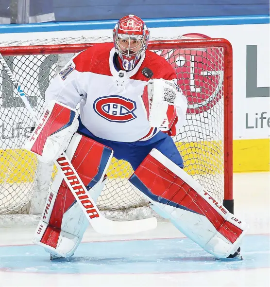  ?? PHOTO AFP ?? Carey Price a bien vu les rondelles dirigées vers lui lors de la série de sept matchs contre les Maple Leafs de Toronto..