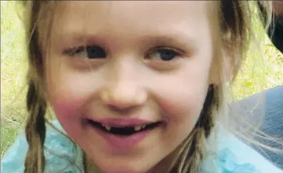  ?? AP ?? Inga Gehricke, la niña de cinco años desapareci­da en el 2015 en la región de Sajonia-anhalt