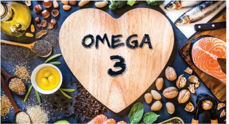  ?? ?? The all-rounder: Omega-3 fatty acids have been shown to be beneficial in heart health, brain health, diabetes, cancer treatments, and anti-inflammation.