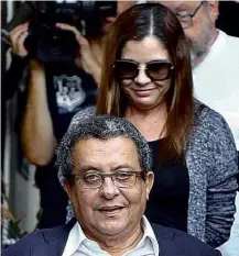  ?? Rodolfo Buhrer - 23.fev.2016/Reuters ?? Marqueteir­o João Santana e sua mulher, Mônica Moura