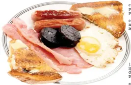  ??  ?? Alert: That mouth-watering fry-up could make you ill