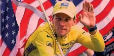  ??  ?? Lance Armstrong, ora 46 anni, 7 Tour dal 1999 al 2005, tutti revocati